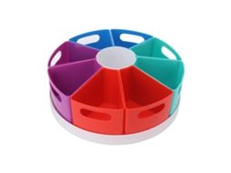 Organizador de mesa rotativo 360 graus para papelaria porta canetas caixa de armazenamento com marca