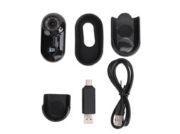 Pet Action Camera 90 Degree Wide Angle 1080p 2mp Wifi Body Worn Camera With Back Clip 1/4in Thread Case For Outdoor Cycling Black LAXISCREED
