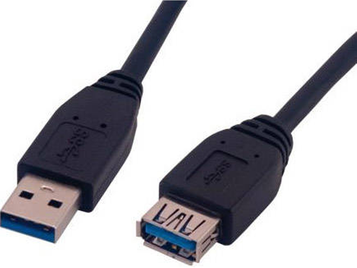Cabo USB MCL USB A/USB B 1.8 m Macho/Fêmea Preto