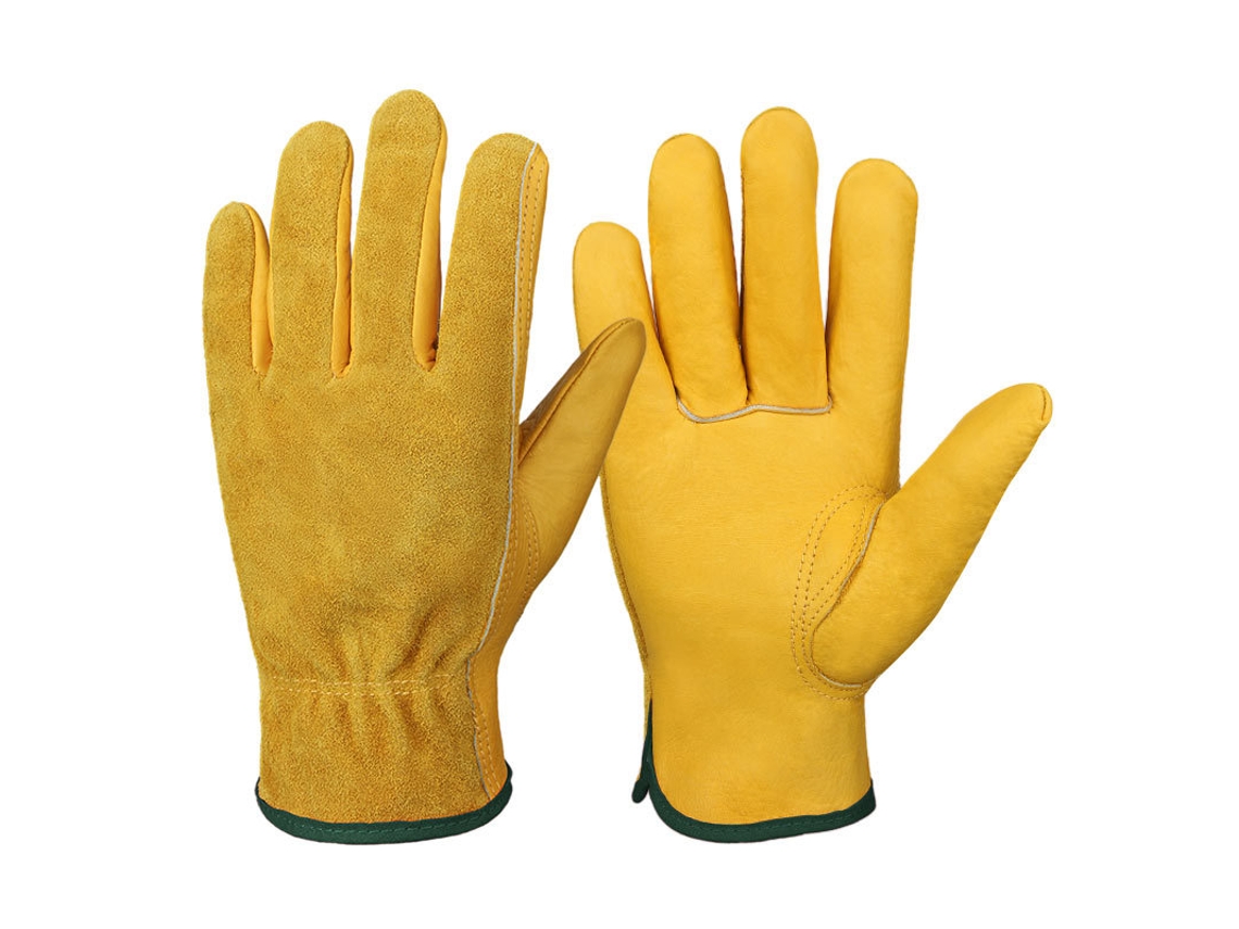 Luvas De Jardinagem Em Couro, Luvas De Trabalho Resistentes E Protetoras.