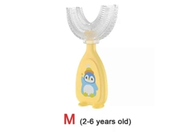 Escova de Dentes Infantil em Formato U com Rotação 360 ​​graus, Mordedor para Bebês e Crianças Pequenas, D Silicone Higiene Bucal. GOKOCO
