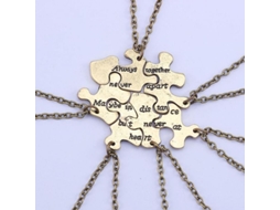 2026 collar de Puzzle de Acero Inoxidable para 6 Hermanas Amigas Familia Joyería Bff Cpc