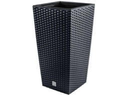 Vaso PROSPERPLAST Rato Square (Cinzento - 17x17x32.4 cm)