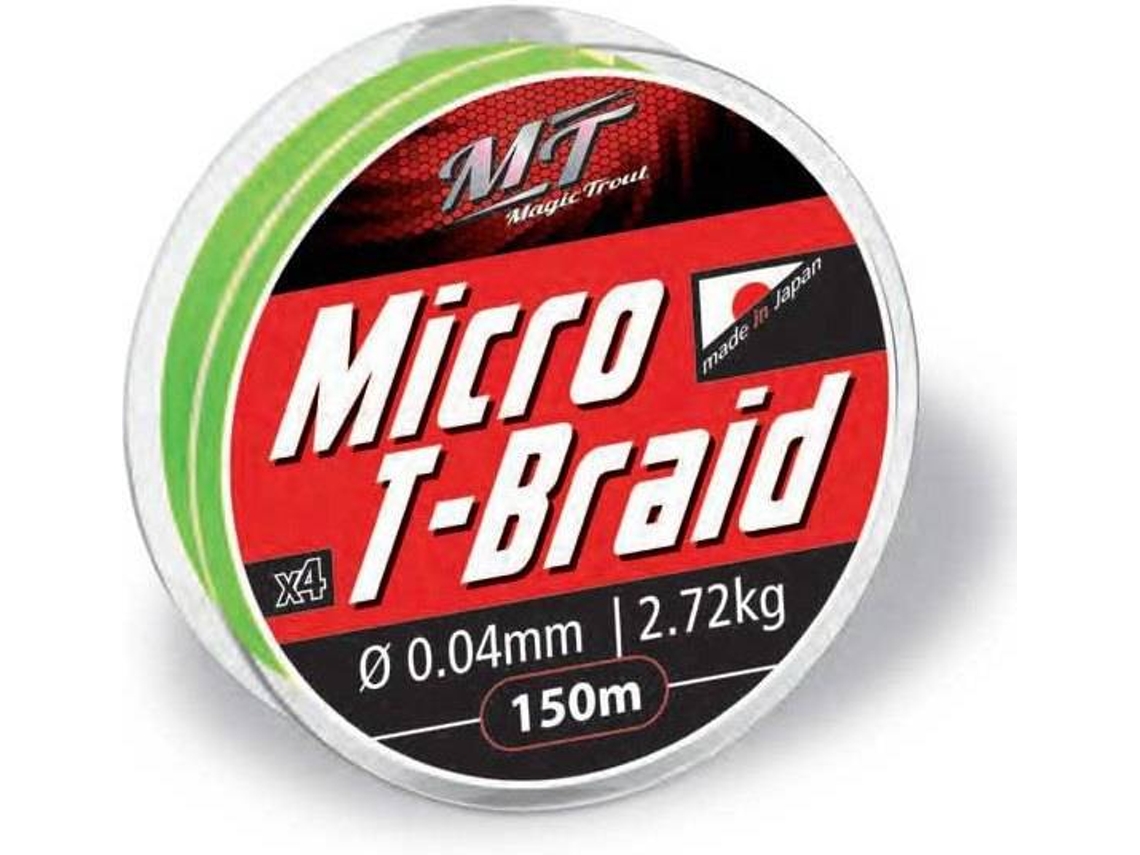 Linha de Pesca trançadas MAGIC TROUT Micro T-braid (0.100 mm - 0,10 mm)