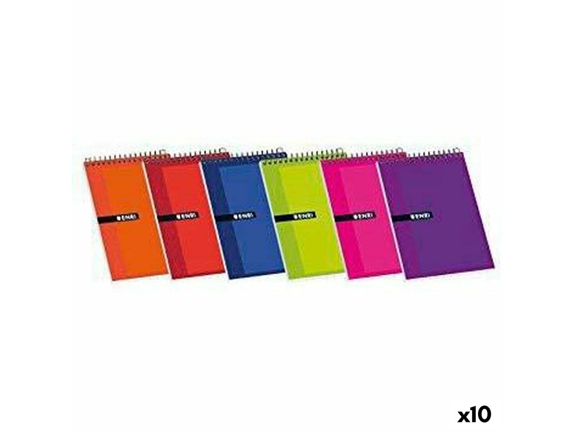 Bloco de Notas Enri 4 Mm 80 Folhas 10 Unidades