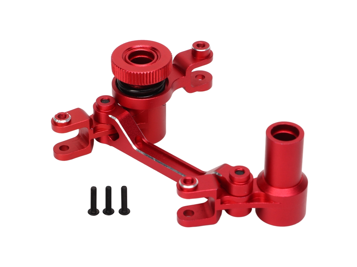 Conjunto De Direção Rc Em Liga De Alumínio Para Carro Traxxas 1:7 Udr Resistente Leve Acessório Vermelho
