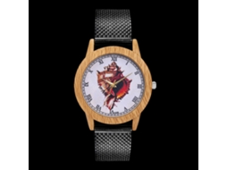 Reloj De Cuarzo Con Correa De Silicona Dial Numeros Romanos Unisex Casual Zhoulianfa (negro)