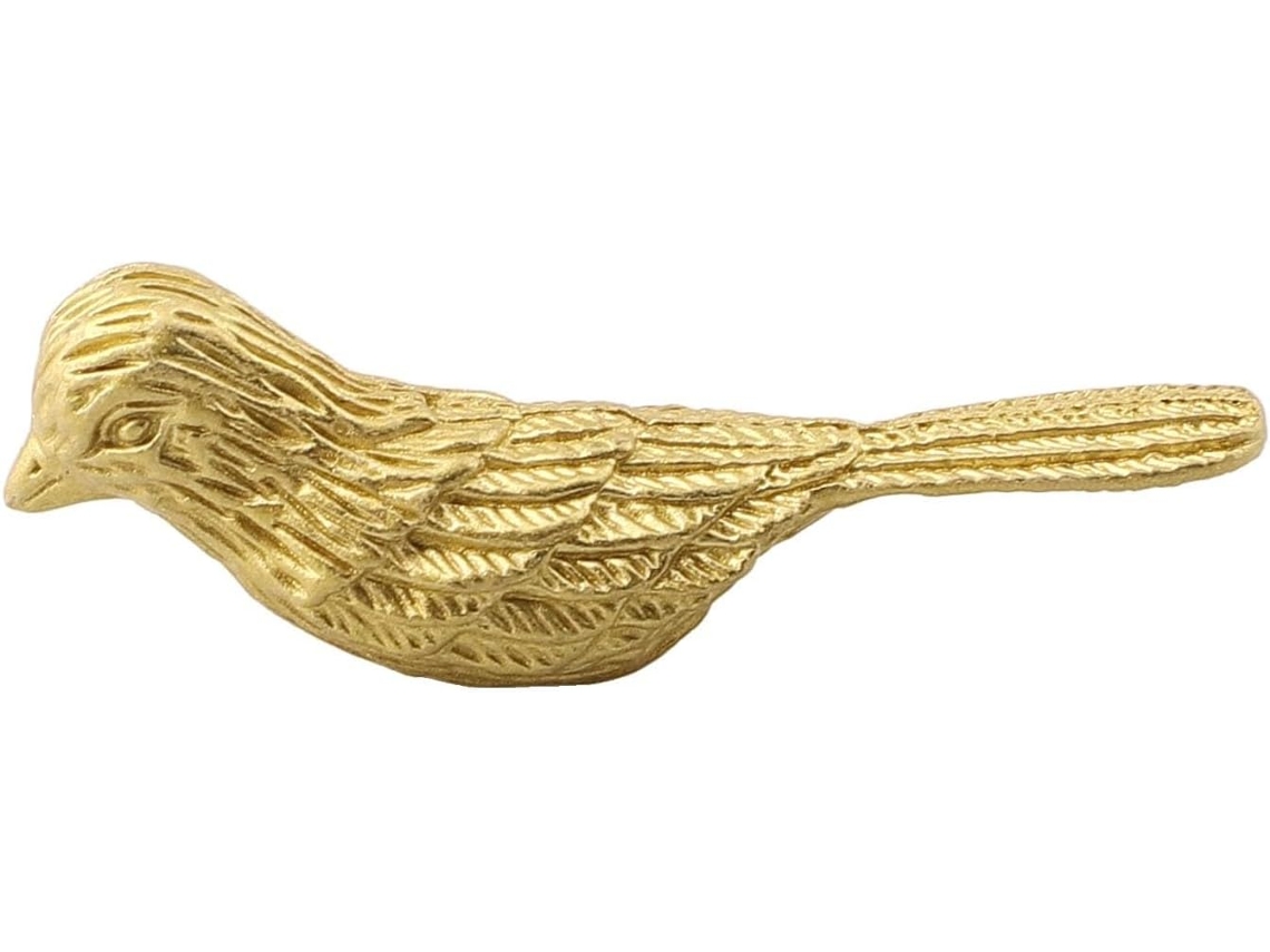Puxador De Latão Dourado Em Formato Pássaro, 6, 2cm 2, 44 Polegadas, Puxador De Metal Maciço Para Gavetas, Armários E