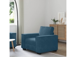 Vidaxl Poltrona 100x78x84 Cm Veludo Azul