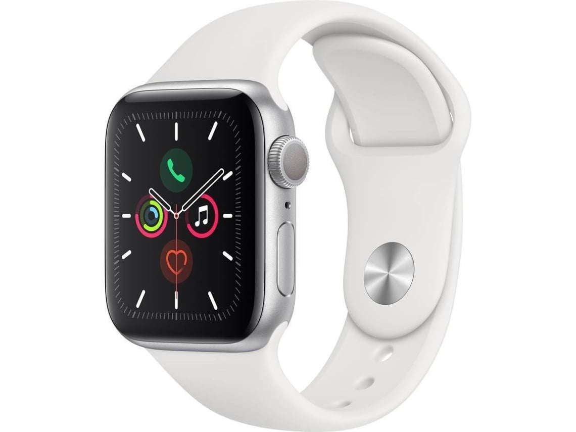 APPLE Watch Series 5 GPS Recondicionado Reuse Como Novo 44 mm Aluminio Prateado Branco Worten.pt