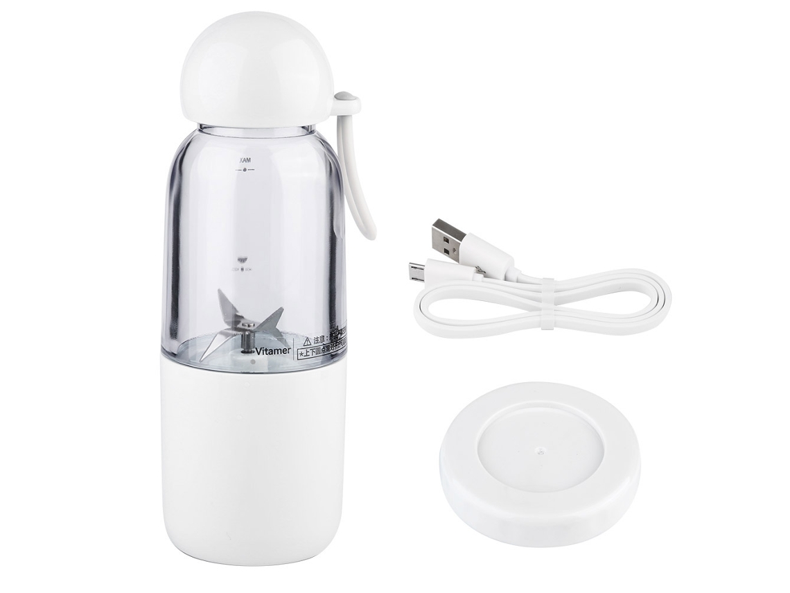 Laxiscreed Mini Extrator De Suco Portátil, Mixer Recarregável Por Usb Para Frutas E Legumes
