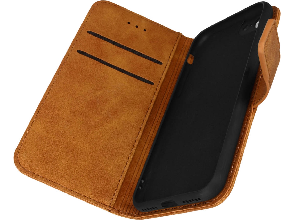 Capa iPhone 7 FORCELL Livro Castanho