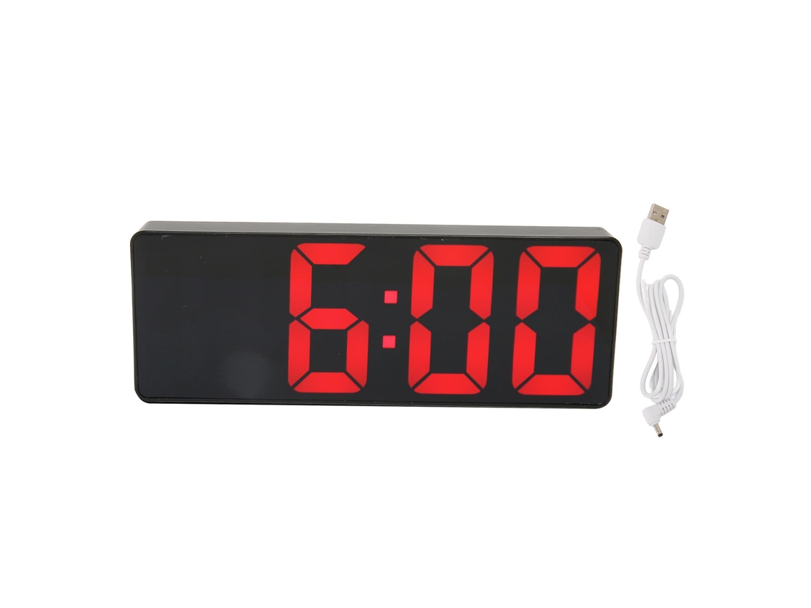 Despertador Digital, Relógio De Mesa Eletrônico Com Visor De Temperatura E Controle De Voz, Relógio Retangular Led Para Casa E Qua Slowmoose
