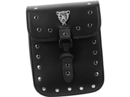 Bolsa Lateral Impermeável E Leve, Fácil De Instalar, Em Couro Pu Preto, Grande.