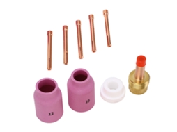 Conjunto De 9 Peças Laxiscreed Para Copo De Soldagem E Colar De Tocha Tig