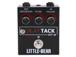 Rat Tone LM308N - Efeito de distorção de 3 níveis para guitarra elétrica (acessório único)