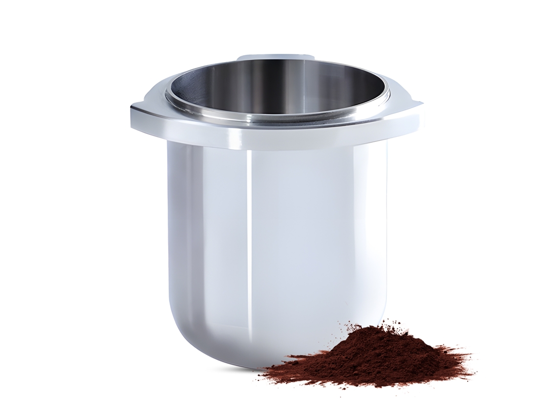 Xícara doseador de café 54mm aço inox 304 para Breville série 8 com saída independente | S/MARCA