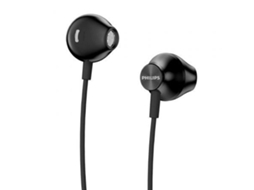 Fones De Ouvido Intra-auriculares Philips Taue100bk/00 Com Graves Aprimorados Em Preto Fones De Ouvido Intra-auriculares Philips Taue100bk/00 Em