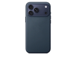 (apple 14 Pro Max Azul) Textura Trançada - Compatível Com Carregamento Magnético - Capa Macia Com Proteção Nas Bordas