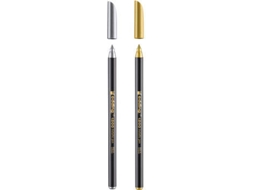 Marcador EDDING 1200 (1 mm - Dourado e Prateado)