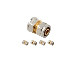 5 x 3/4 Conexões fêmeas para tubo de compressão multicamadas de 20 mm, sem necessidade de máquina de crimpagem, Suinga Grey