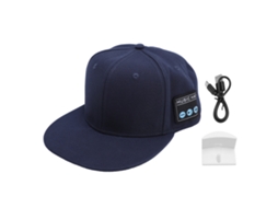 Gorra Bluetooth Con Altavoces Estéreo Recargables para Hacer Ejercicio, Color Azul Marino.