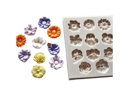 Molde De Resina Para Fundição De Flores Em Silicone Vayotoy