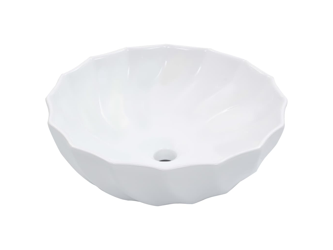 Basin, Basins Vidaxl Branco Cerâmica (n/a)