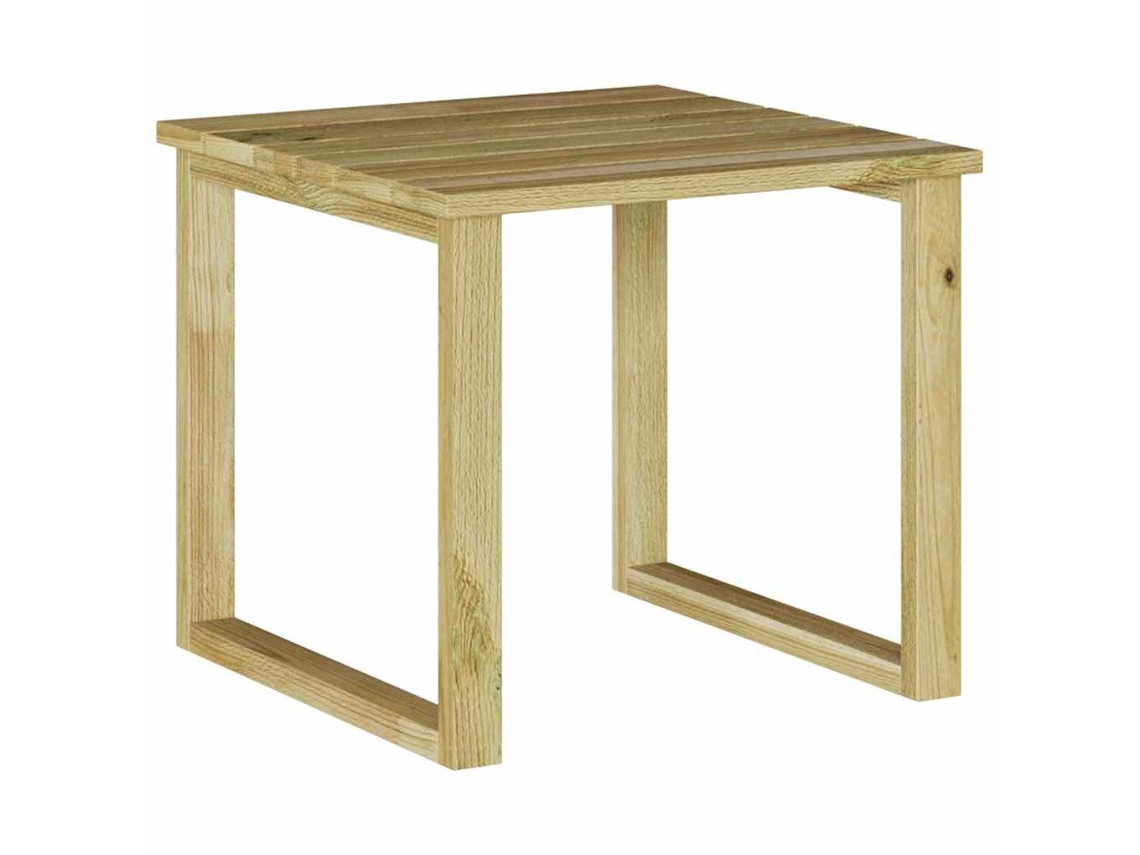 Maison Exclusive - Mesa Natural 40 X 40 X 36 Cm Madeira De Pinho Impregnada