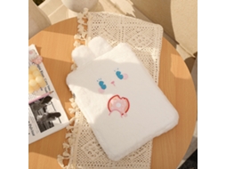 2026zentro-capa De Notebook Com Coelho Fofo De Pelúcia Proteção Boa Para Notebook E Tablet Branco