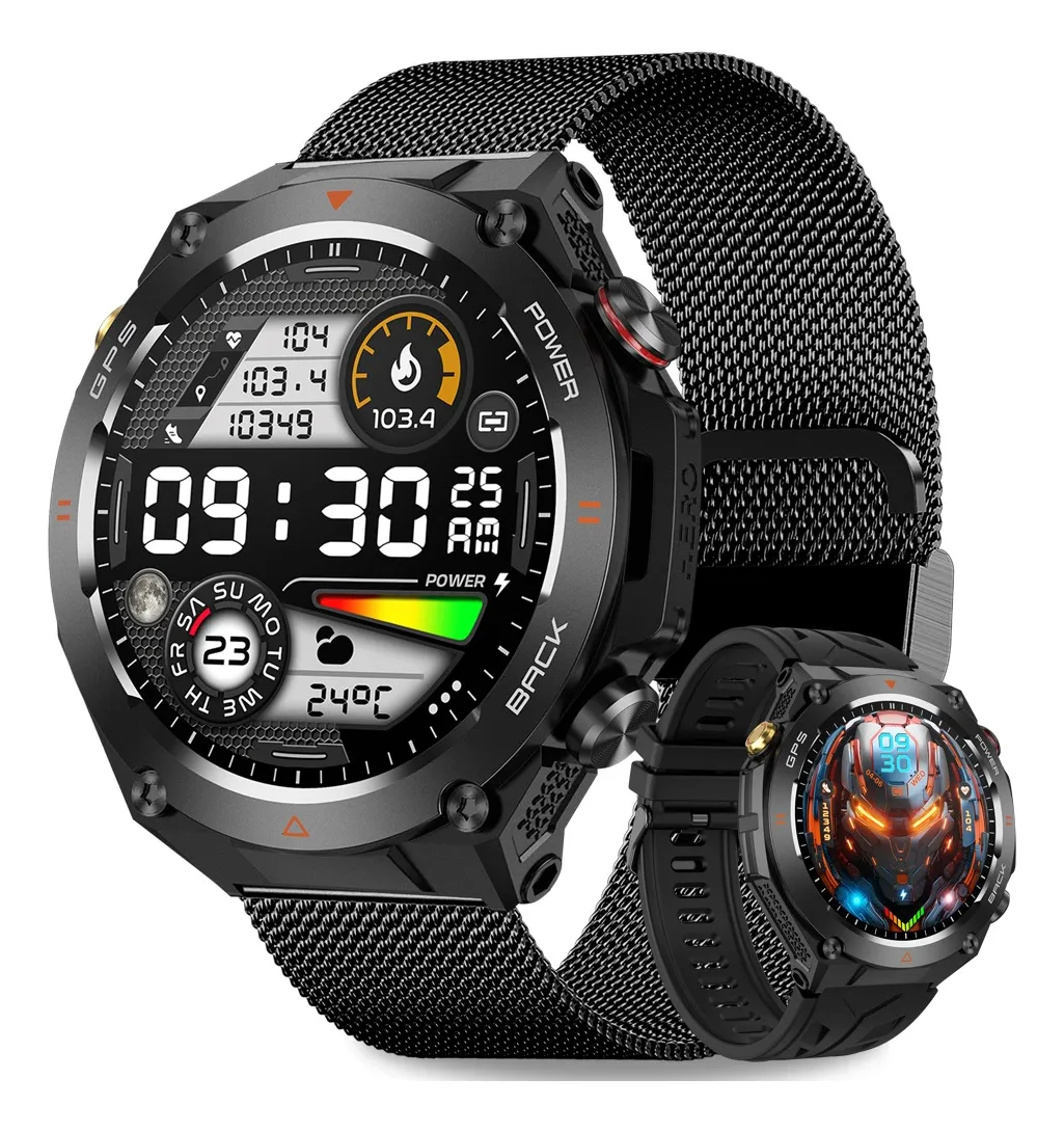 Relógio Inteligente Vayotoy 1.45 Sport GPS com Chamada Bluetooth