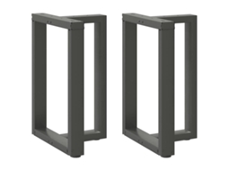 Dining Table Leg, Dining Table Legs Vidaxl Antracite Aço (60 X 35 X (72-73) Cm)