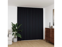 Vidaxl Cortina Blackout Com Ganchos 290x245 Cm Preto