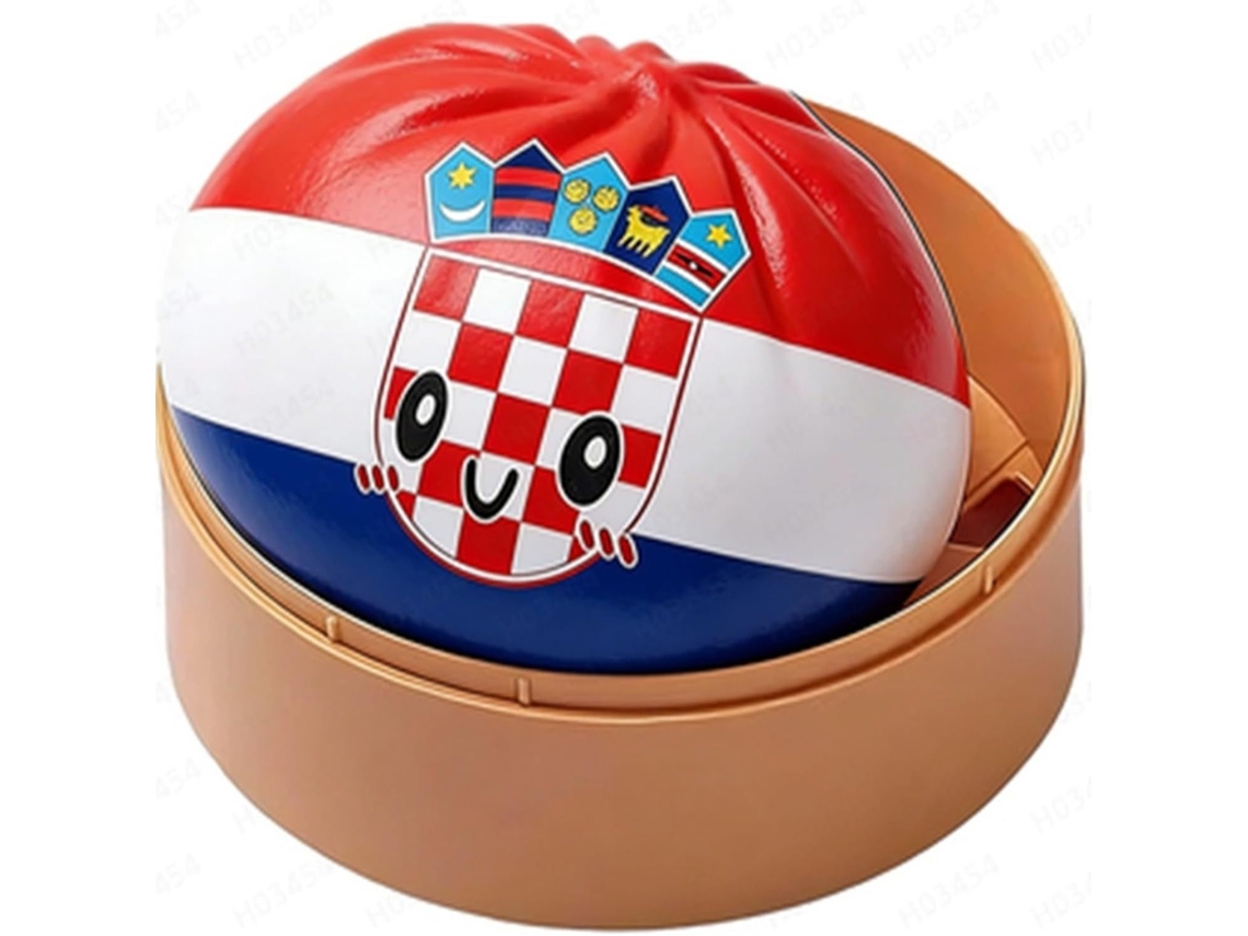 Almofada forma bolinho bandeira Croácia, peluche anti-stress, decorativa, presente colecionável STELASPLEN