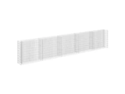 Gabion Raised Bed, Gabion Raised Beds Vidaxl Prateado Aço (450 X 30 X 90 Cm)