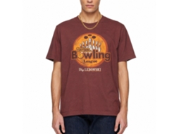 Rockinstone The Big Lebowski Socal Bowling League Heather Vintage Maroon Adult T-shirt Size:xxl