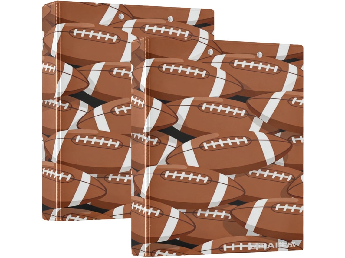 Conjunto de 200 aros redondos de 3,8 cm (1,5 polainas) com estampa de futebol em material com design animado.