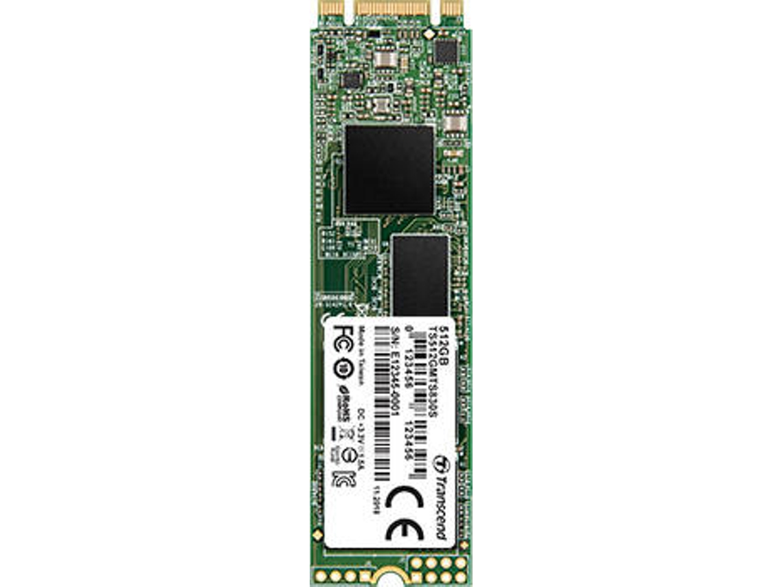 Disco SSD Interno TRANSCEND TS128GMTS830S (128 GB - M.2 SATA - 560 MB/s)