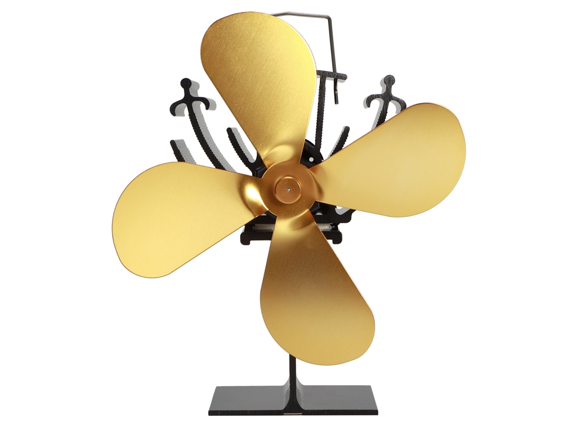 Ventilador Para Lareira Laxiscreed De 4 Pás, Alimentado Termicamente, Com Certificações Ce E Rohs