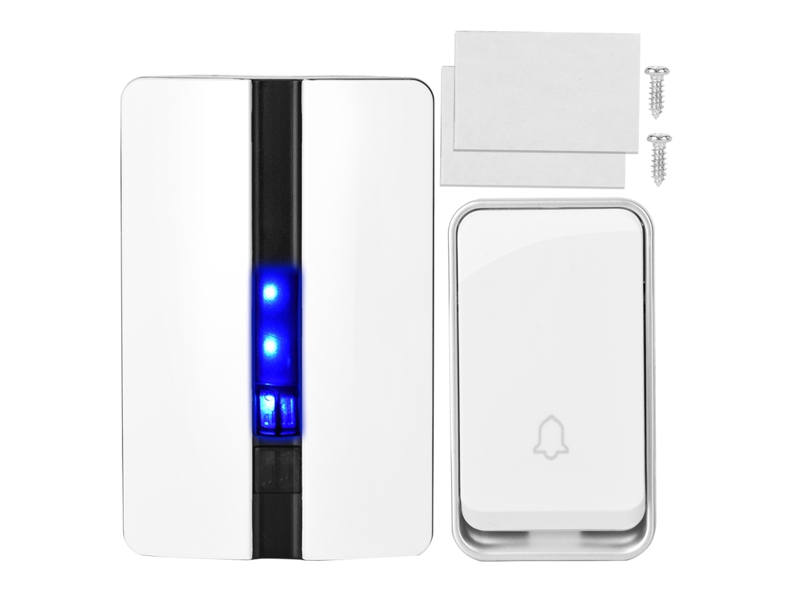 Campainha Sem Fio À Prova Dágua, Campainha Digital Com Som, Campainha De Porta, Ac 110 260v Brilvibera (ue)