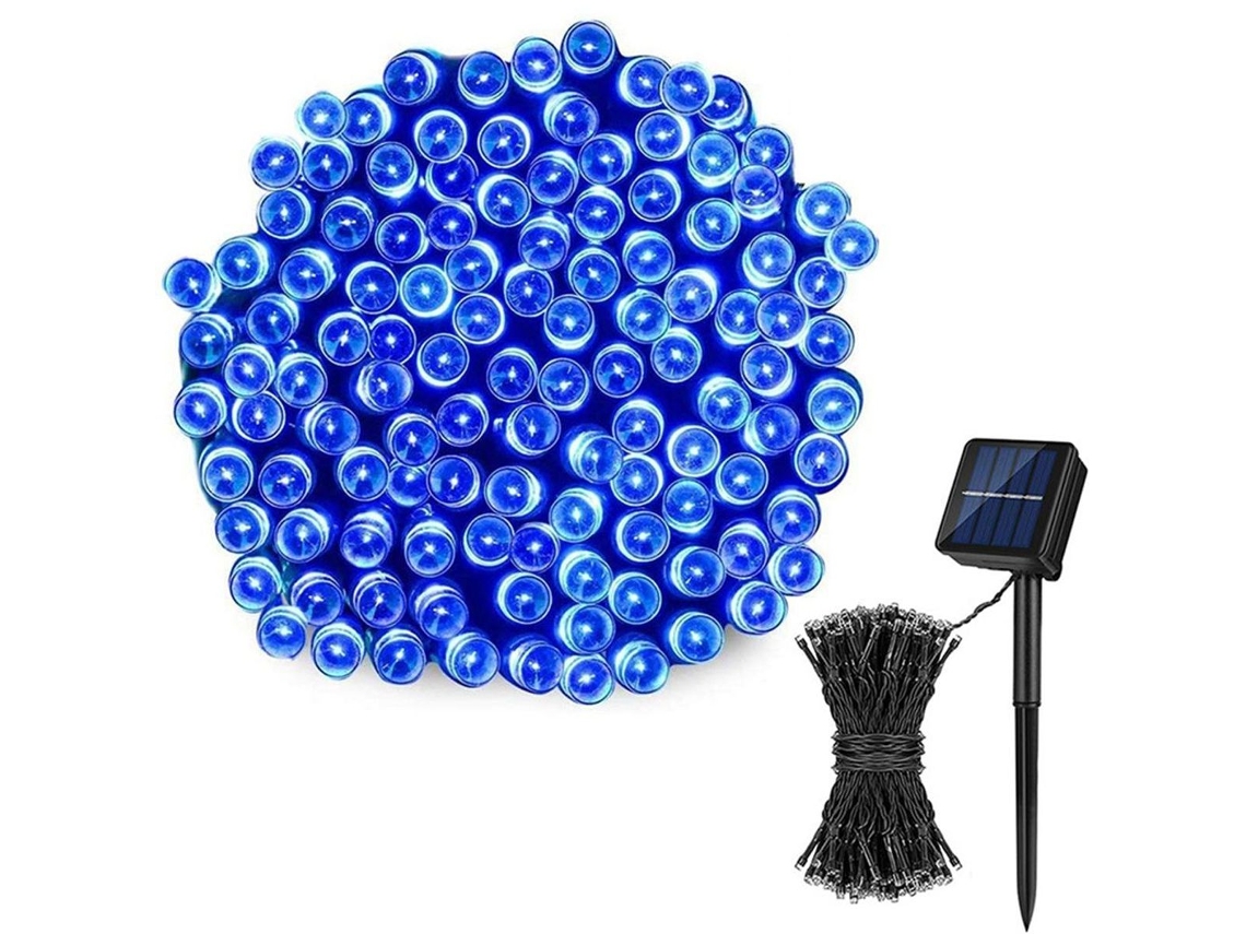 Luminárias solares externas com controle remoto luz solar azul AQUAFORGE