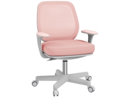 Cadeira de Escritório ergonômica, giratória, ajustável, rosa S/MARCA