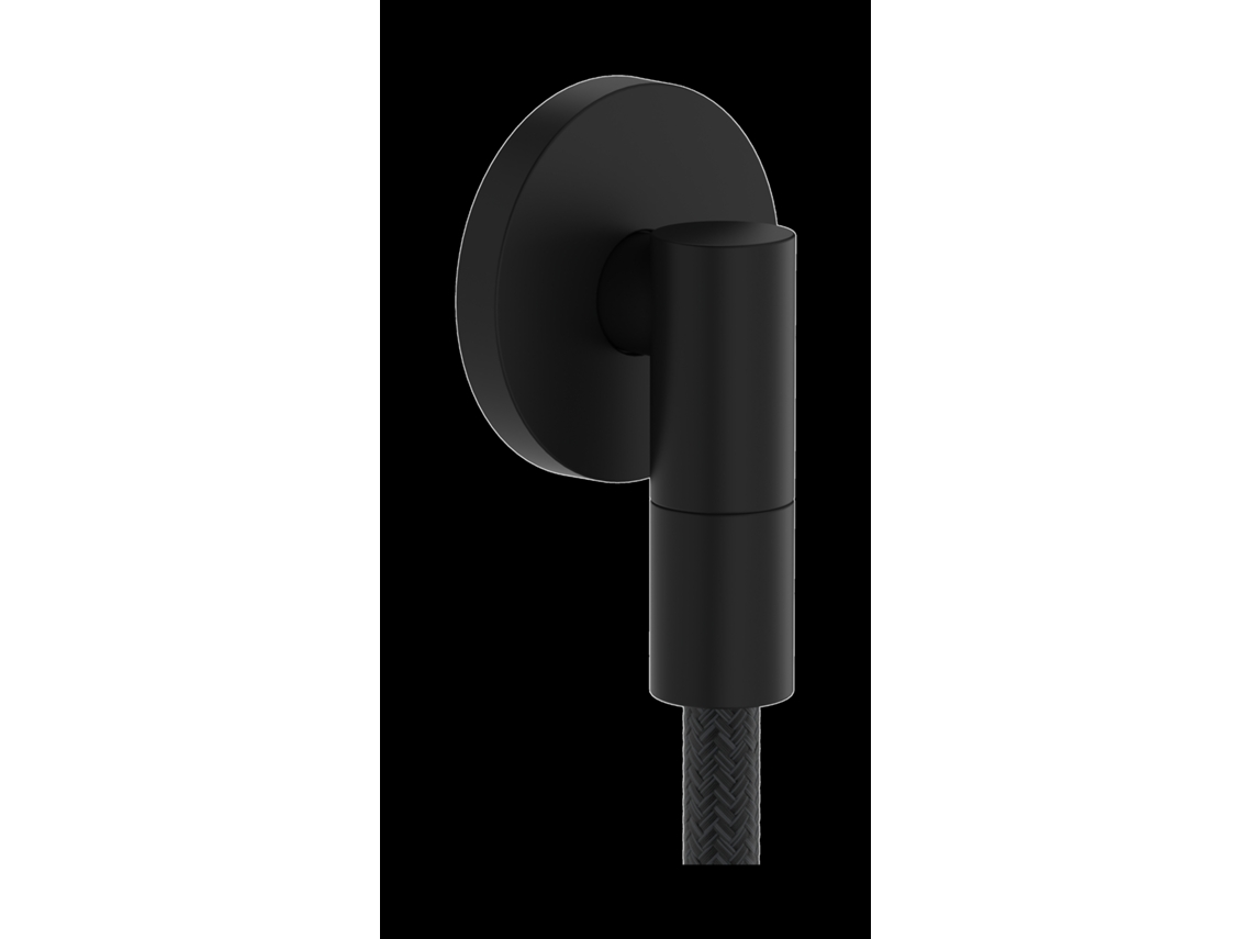 Fixfit Fine S Ligação De Parede Com Desconector, 28882670, Cor Preto Mate Hansgrohe