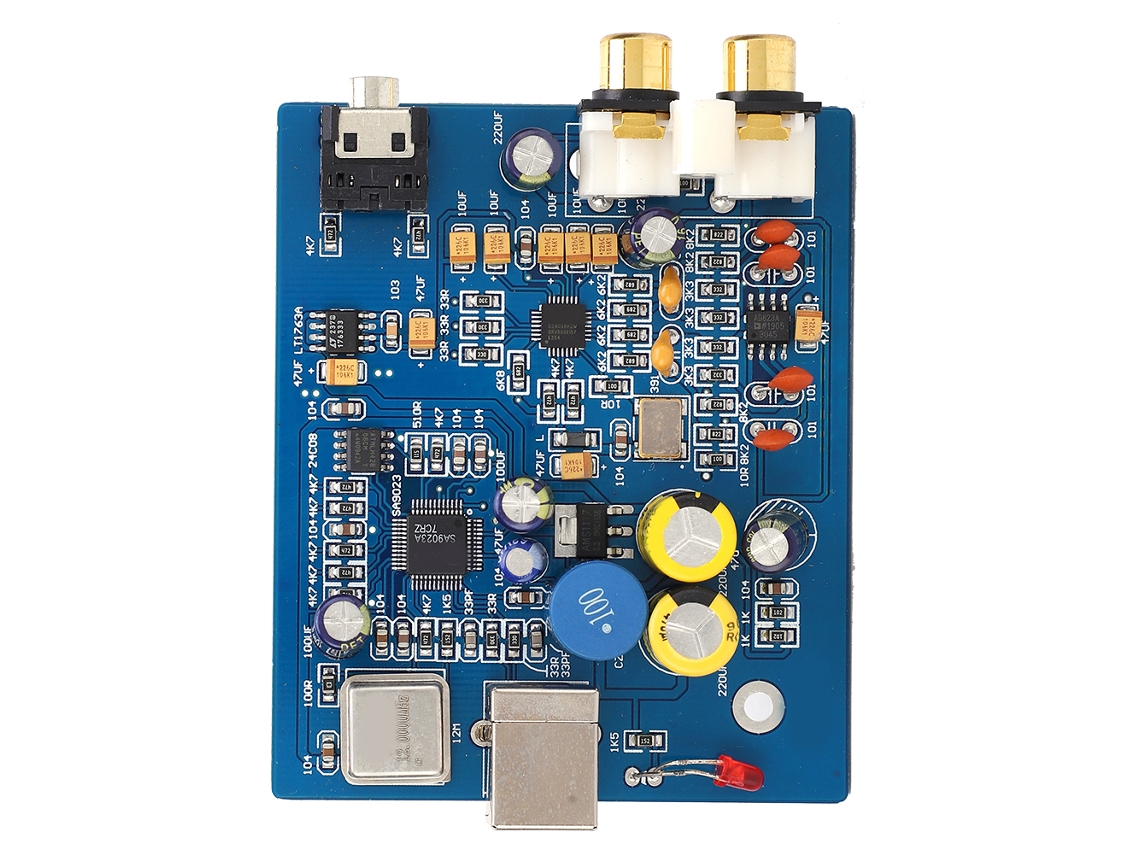 Placa Decodificadora Dac Amplificador Áudio Componentes