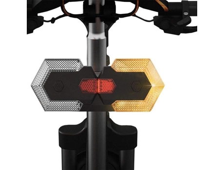 Luz Traseira/Dianteira de Bicicleta Led Sinais de Mudança com Controle Remoto Sem Fio Recarregável À Prova D'Água para Mountain Bike ROKOO