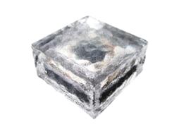 Lámpara Solar De Exterior Cristal Cubo De Hielo Cálido, Lámpara Solar La Brilvibera