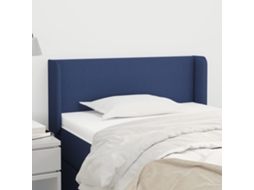 Cabecero con Alas de Tela 83x16x78/88 Cm Azul
