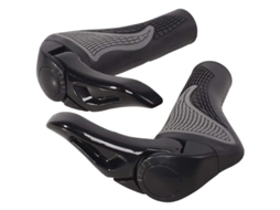 Par De Luvas De Guidão De Bicicleta Mtb Ergonomic Anti-derrapante De Silicone Preto