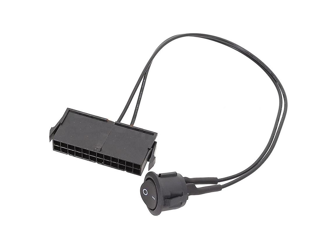Xj 24 Pin Fêmea Atx Fonte De Alimentação Testador De Partida Jumper De Partida Interruptor Liga/desliga Cabo 18awg 30cm Slowmoose