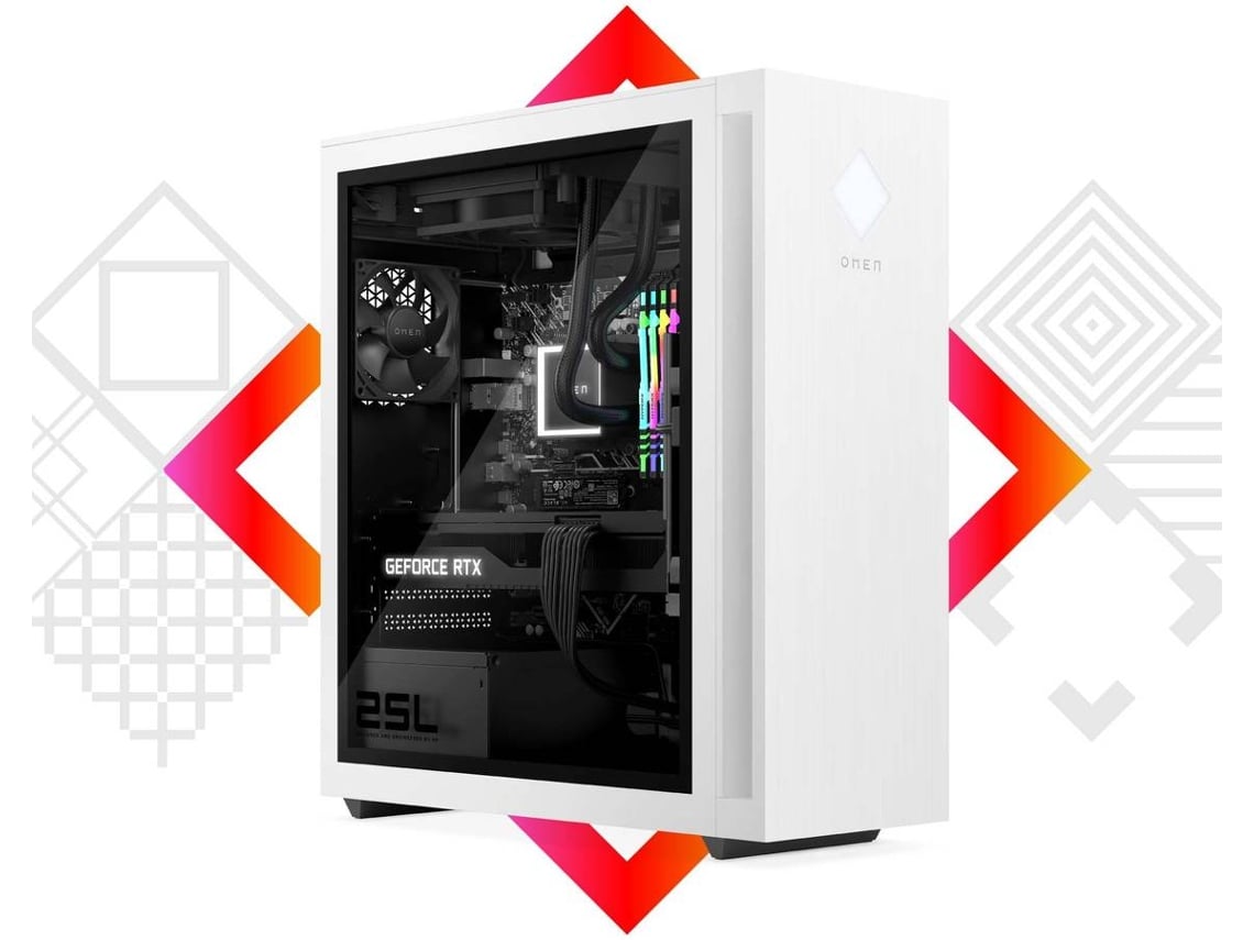 Desktop Gaming HP OMEN 25L GT15-0026np (AMD Ryzen 7 5700G - NVIDIA GeForce RTX 3060 Ti - RAM: 16 GB - 512 GB SSD)